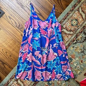 Pink Owl Floral Tank Dress